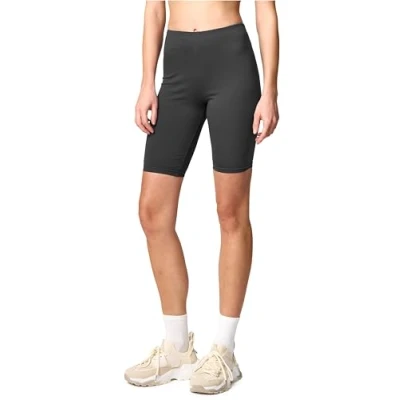 Abbildung von Merry Style Damen Sport Leggings kurz Sportleggings Radlerhose Sporthose aus Baumwolle MS10 200 (Graphite, L)