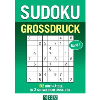 Abbildung von Sudoku Großdruck Band 1: 192 Kult Rätsel in 3 Schwierigkeitsstufen