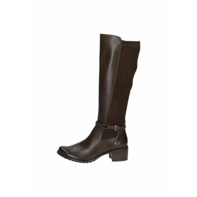 Abbildung von Caprice Elegante Cowboy/Bikerboot, Damen, Größe: 42, Dk brown comb Schuhe