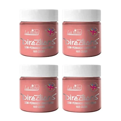 Abbildung von La Riche Directions Semipermanente Haarfarbe 100 ml Dose 4 Packung (Pastel Pink)