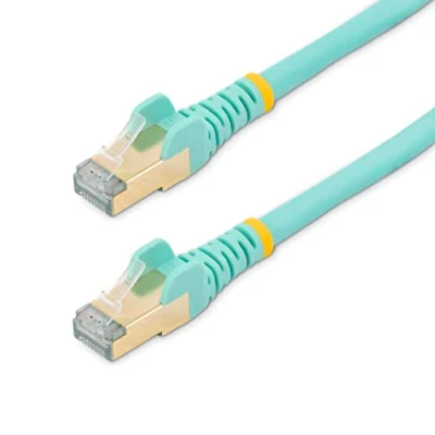 Abbildung von StarTech.com Patchkabel CAT6a (1,5m, RJ45 Snagless Steckverbinder, STP, Kupferdraht, Netzwerkkabel) türkis