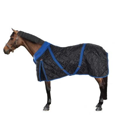 Abbildung von Catago Stalldecke 300g Schwarz/Blau 145/195