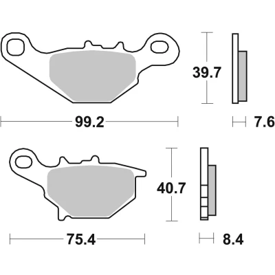 Abbildung von TRW Organic Allround MCB679 Bremsbelagsatz