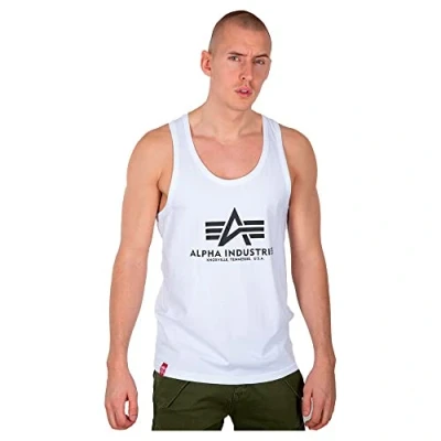 Abbildung von Alpha Industries Basic TANK Top, Herren, Größe: Small, White