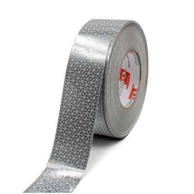 Abbildung von Finest Folia Orafol VC104 Rigid Grade Konturmarkierung 50mm Reflexfolie Reflexband für Anhänger LKW Auflieger Markierung Warnmarkierung wetterfest (Weiß, 3 Meter)