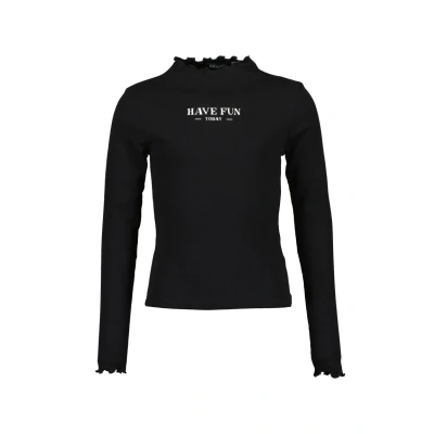 Abbildung von Blue Seven Langarm MIT Stehkragen Langarmshirt für Kinder, Größe: 140, schwarz