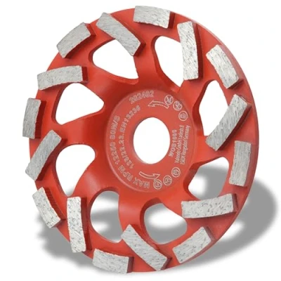 Abbildung von Woltersberger® Diamant Schleiftopf 125 mm x 22,23 Schleifteller für Schleifarbeiten mit Beton und harten Baustoffen Granit Naturstein Estrich Putz Marmor