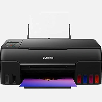 Abbildung von Canon PIXMA G650 MegaTank Drucker Tintenstrahldrucker Scanner Kopierer (4.800 x 1.200 dpi, Fotodrucker 10x15 cm,, LC Display, WLAN, Wireless Printing, Auto Power On/Off) schwarz