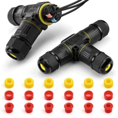 Abbildung von GlasFlength Kabelverbinder Wasserdicht 3 Polig, 2 Stück Abzweigdose IP68 Erdkabel Verbinder Verbindungsmuffe für Wasserdichte Verteilerdose Ø3 12 mm