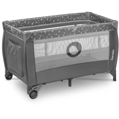 Abbildung von Lionelo Stefi Plus 2 in 1 Reisebett und Laufstall bis 15 kg Babybett Kinderreisebett mit Matratze Seitlicher Eingang Reißverschluss Hochwertige Schaumstoffmatratze