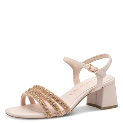 Abbildung von Marco Tozzi High Heel Sandalette, Damen, Größe: 37, Powder Schuhe