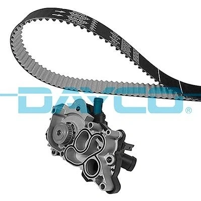Abbildung von DAYCO KTBWP12090 Wasserpumpe + Zahnriemensatz Thermostat in verbaut VOLKSWAGEN: Polo V Hatchback, SKODA: Fabia III Citigo
