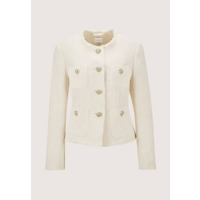 Abbildung von Madeleine KURZ MIT Fransenkanten Blazer, Damen, Größe: 48, Pebble