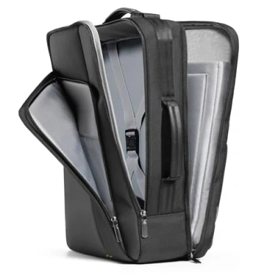 Abbildung von Inateck Laptop Rucksack, 15,6 16 Zoll rucksäcke Herren Damen, Multifunktionaler Business Reiserucksack mit abnehmbarem Schultergurt und 2 Griffen für Geschäftsreise/Stadtverkehr, Schwarz