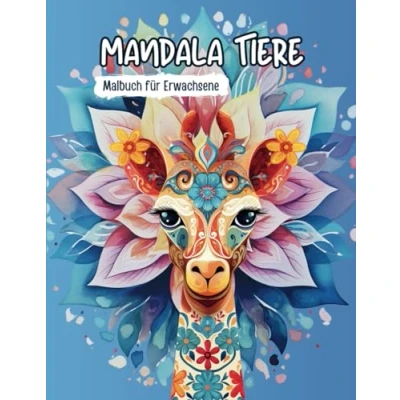 Abbildung von Mandala Tiere: Malbuch für Erwachsene, mit vielen Tier Motiven, Stressabbau, Achtsamkeit und Entspannung (Malbücher Erwachsene)