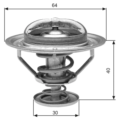 Abbildung von GATES TH31182G1 Kühlwasserthermostat 82 mit Dichtungen ohne Gehäuse TOYOTA: Celica VI Coupe, Land Cruiser Prado 70 Off Road, Amazon