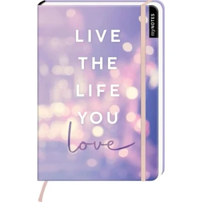 Abbildung von myNOTES Notizbuch A5: Live the life you love: Notebook medium, gepunktet Für mehr Zufriedenheit: Ideal als Bullet Journal oder Tagebuch