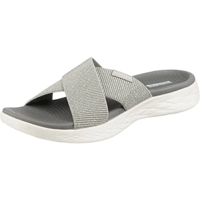 Abbildung von Skechers Damen ON The GO 600 Glistening Sandale, Silver Textile, 37 EU