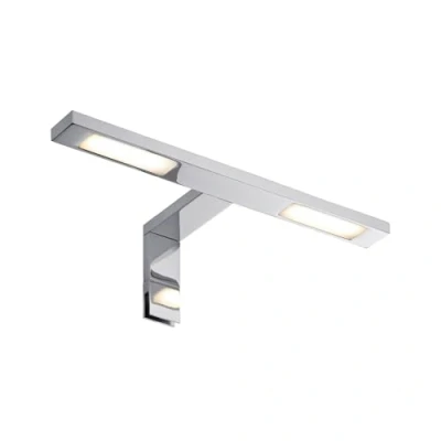 Abbildung von Paulmann 99385 Galeria Spiegel und Aufschrankleuchte LED Wandlampe Double Hook Strahler 2x32W Badezimmer Chrom Schrankbeleuchtung inkl. Leuchtmittel
