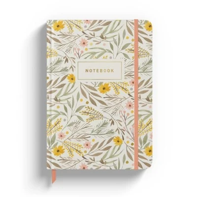 Abbildung von Rileys &amp; Co Notizbuch A5 Liniert mit 240 Seiten (120 Blatt) Hardcover Tagebuch Buch zum Reinschreiben (inkl. Lesebändchen und Gummiband) Blumen