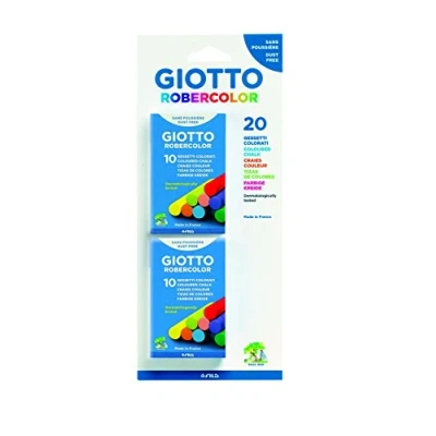 Abbildung von Giotto F086000 Set mit 2 Etuis 10 Farben (insgesamt 20 Kreiden), mehrfarbig