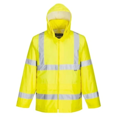 Abbildung von Portwest Warnschutz Regenjacke, Größe: 5XL, Farbe: Gelb, H440YER5XL