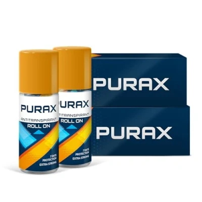 Abbildung von Purax Double Pack Antitranspirant Roll On Extra Strong 50ml 7 days protection, 2er (2 x 50 ml)