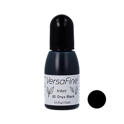 Abbildung von Tsukineko Imagine Crafts Tinte Versafine Pigment Inker Onyx schwarz, c1, Onе Paсk