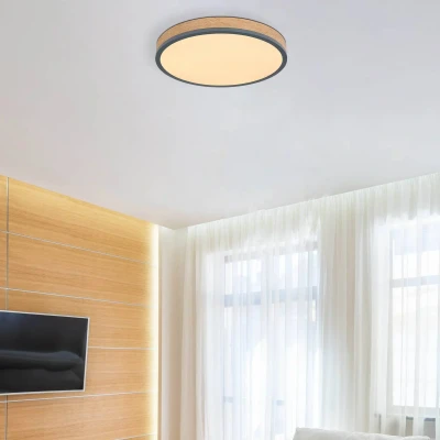 Abbildung von GLOBO LIGHTING Deckenleuchte »DORO Ø 45cm«, Leuchtmittel LED Modul fest integriert, Deckenlampe Metall Graphit,