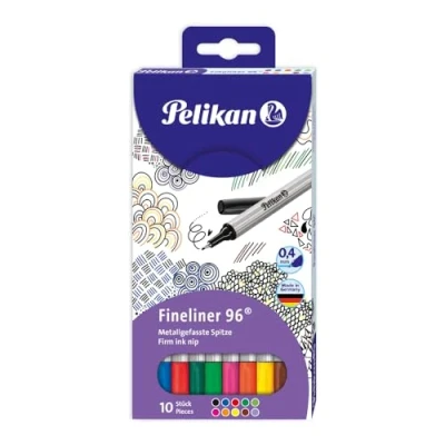 Abbildung von Pelikan Fineliner 96 sortiert im 10er Etui