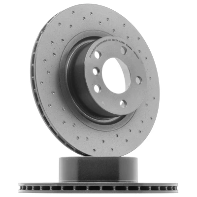 Abbildung von BREMBO 09.B569.1X Bremsscheibe 330 20 5 gelocht/innenbel. beschichtet hochgekohlt mit Schrauben BMW: X3, X4, TOYOTA: Prius II Liftback