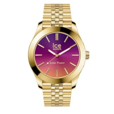 Abbildung von ICE Watch steel Gold night pink Damenuhr mit Metallarmband 023792 (Small)