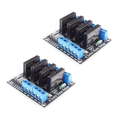 Abbildung von 2 x 4 Channel Relay Module 5V DC Solid State Compatible with Arduino and Raspberry Pi,Low Level Trigger Power Switch Board