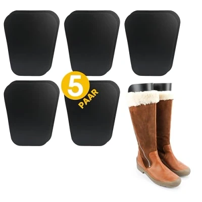 Abbildung von biped Stiefelspanner 5 Paar Set Schaftformer zum Einrollen 35 cm SCHWARZ Made in Germany z1180