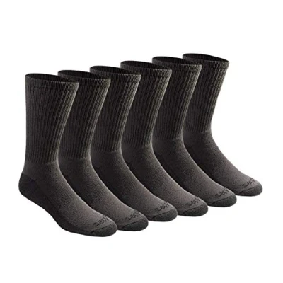 Abbildung von Dickies Men&#039;s Big and Tall Multi Pack Dri tech Moisture Control Crew Socks, Charcoal, Shoe Size: 12 15