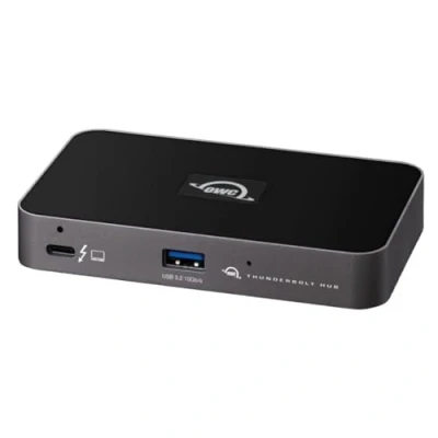 Abbildung von OWC Thunderbolt Hub Dockingstation, grau/schwarz, 4, USB A