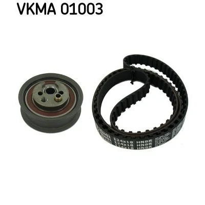 Abbildung von SKF VKMA 01003 Zahnriemensatz 124 mit abgerundetem Zahnprofil AUDI: 80 B4 Saloon, A6 C4 Avant, VOLKSWAGEN: Golf 4 Cabrio