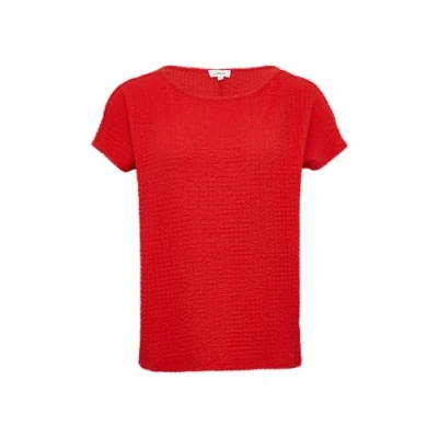 Abbildung von s.Oliver IN Strukturoptik Tshirt basic, Damen, Größe: 36, Rot