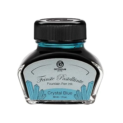 Abbildung von Octopus Füllhaltertinte, Schreibtinte für Füllhalter, Füllertinte Pastell Blau &quot;Crystal Blue&quot; 30ml