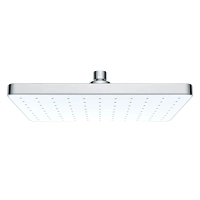 Abbildung von WENKO Automatic Cleaning Regendusche, Antikalk mit automatischer Reinigungsfunktion, 17 x 25 cm, Chrom