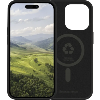 Abbildung von Apple iPhone 15 Pro Max Hülle MagSafe Kunststoff dbramante1928 Hard Case/Backcover Handyhülle Schwarz Shockproof/Stoßfest