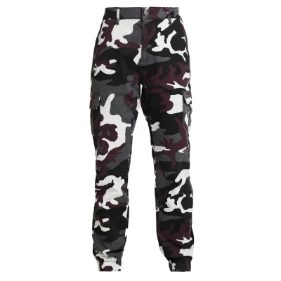 Abbildung von Urban Classics Ladies HIGH Waist CAMO Cargo Pants Stoffhose, Damen, Größe: 30, Wine