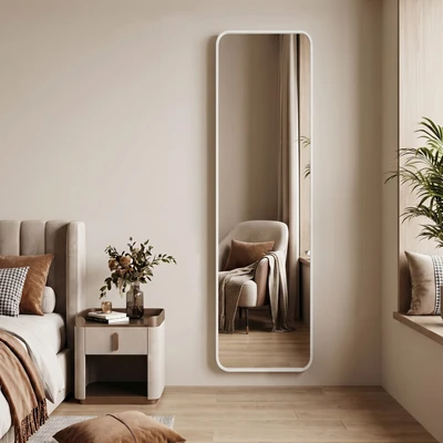 Abbildung von OTTO home Spiegel "Standspiegel Addrik, wahlweise in 2 Größen 150x40cm oder 160x50cm" Ganzkörperspiegel mit Sicherheitsglas, verschiedenen Farben