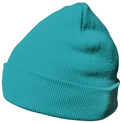 Abbildung von DonDon Mütze Herren Damen Wintermütze Beanie klassisches Design türkis