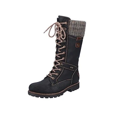 Abbildung von Remonte Damen D7477 Schneestiefel, Schwarz (Schwarz/Nero/Kastanie/Graphit 02), 36 EU