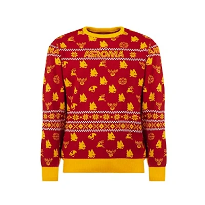 Abbildung von as Roma Weihnachtspullover 2022 Rom Pullover, Rot und Gelb, S