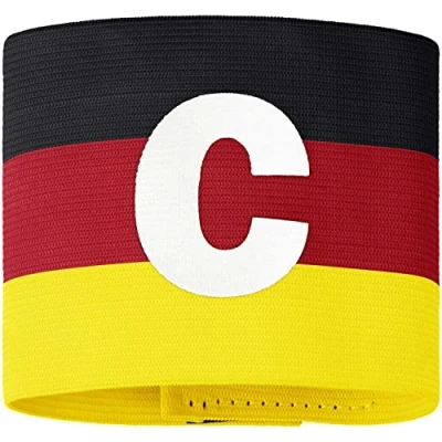 Abbildung von JAKO Unisex Kapitänsbinde, Schwarz/Rot/Gelb, L XL