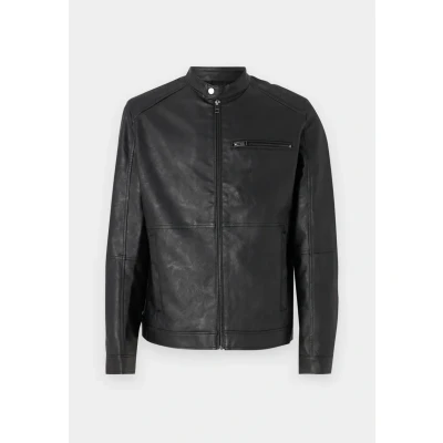 Abbildung von JACK&amp;JONES Herren JJEDYLAN PU Biker Jacket NOOS Bikerjacke, Black, S
