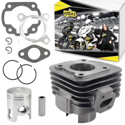 Abbildung von Area1 Ersatz Zylinder für Roller 50ccm China 2 Takt Motor. Kompatibel mit Benero Forstinger Longija Motobi Motowell KSR