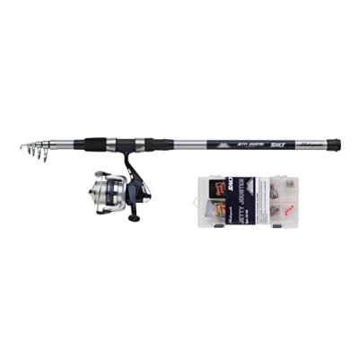 Abbildung von Shakespeare Salt Jetty Jouster Tele Meeres Combo Set 2.40m (20 60g) Brandungsrute